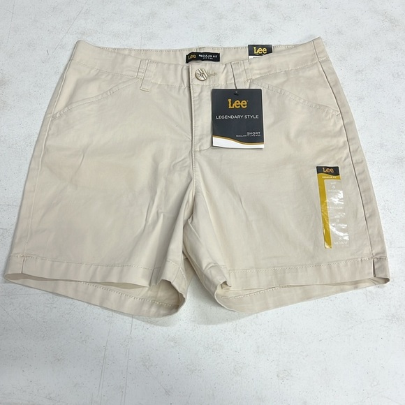 Women’s Lee Legendary Shorts Size 8 Khaki NWT-small defect see photos - Picture 5 of 11